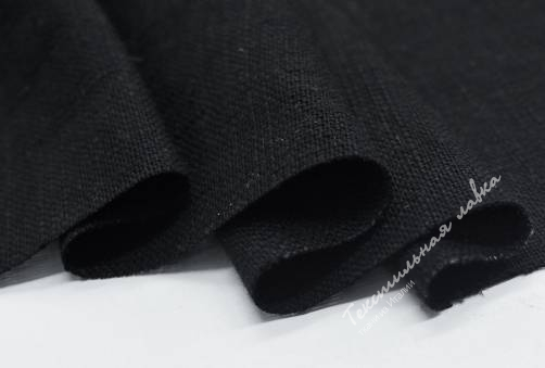 Лён костюмный JTC-5990 #black 3