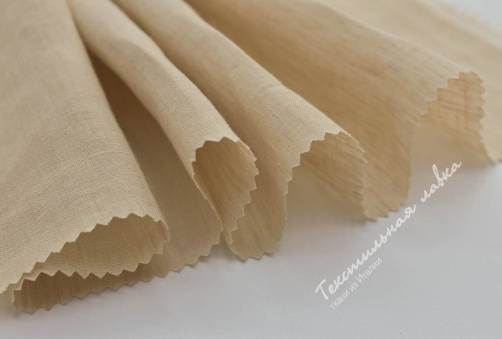 Лён костюмный PURE LINEN #CREMA 2 3