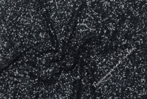 Пайетки на сетке эластичной YN-J-23334#3 Black