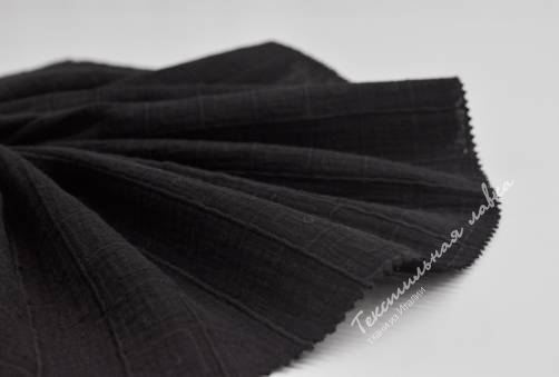 Двойной муслин с вышивкой  JTC-6088 #black 3