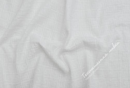Двойной муслин с вышивкой JTC-6088 #white