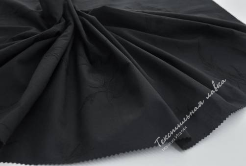 Хлопок с вышивкой JTC-6096 #black 3