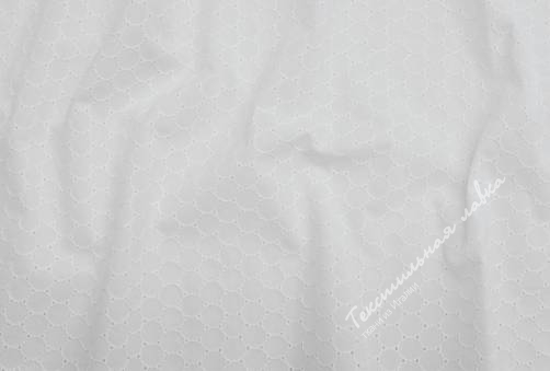 Вышивка на хлопке JTC-6098 #white