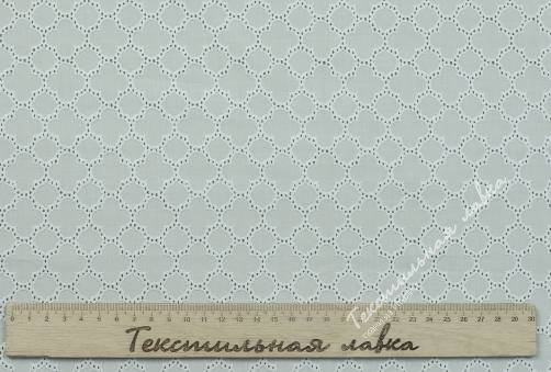 Плательно-блузочная ткань с вышивкой JTC-6092 #white 4