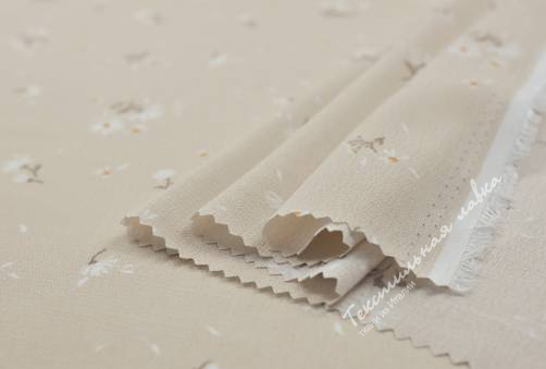 Плательно-блузочная вискоза FULLY CREPE D#CHAMOMIL#1 2