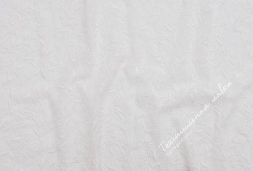 Шифон с вышивкой GSK-2363Y 8mm #white