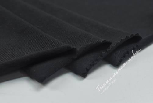 Трикотаж кулирка MAJR1165#Black 2