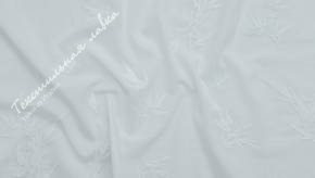 Плательно-блузочная ткань с вышивкой JTC-6096 #white