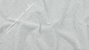 Плательно-блузочная ткань с вышивкой JTC-6092 #white